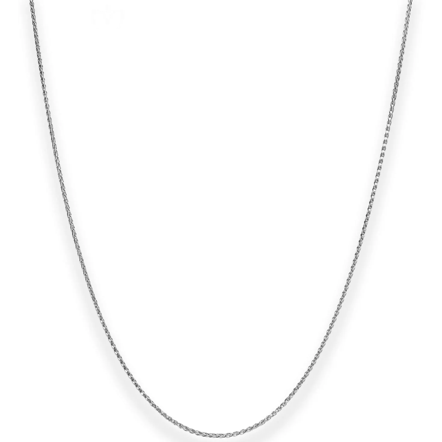 1,3mm Zopfkette Goldkette Collier Halskette aus 375 Gold Weißgold 42cm