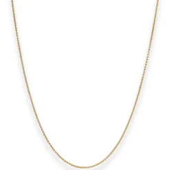 1,3mm Zopfkette Goldkette Collier Halskette aus 585 Gold Gelbgold 36cm