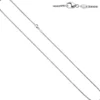 1,2mm Zopf-Kette Halsschmuck Halskette Collier aus 585 Gold Weißgold 50cm Damen