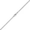 1,5mm Zopfkette Kette Collier aus 750 Gold Weißgold, Goldkette, 40cm