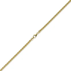 4mm Zopfkette Kette Collier aus 750 Gold Gelbgold Goldkette 50cm Unisex