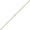 2mm Zopfkette Kette Collier aus 585 Gold Gelbgold, Goldkette, 50cm