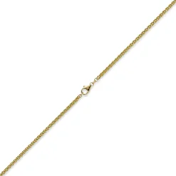3mm Zopfkette Kette Collier aus 750 Gold Gelbgold Goldkette 60cm Unisex