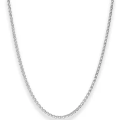 2,5mm Zopfkette Silberkette Collier Halskette aus 925 Silber 50cm