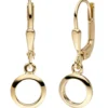 Ohrhänger Kreis Kreise Ø7,5mm 333 Gold Gelbgold Ohrringe Brisur glänzend