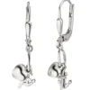 Ohrhänger 5,2x27,1mm Ohrringe Glaube Liebe Hoffnung 925 Silber Ohrschmuck Kinder