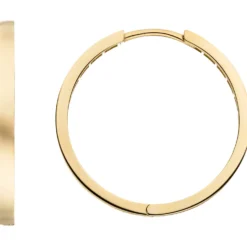 Ohrringe Creolen aus 333 Gold Gelbgold Ø 24,9mm flach glänzend Ohrschmuck