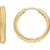 Ohrringe Creolen aus 333 Gold Gelbgold 18,4x2,9mm Goldcreolen mattiert