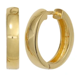Ohrringe Creolen 18,2mm 925 Silber vergoldet Ohrschmuck Klappcreolen