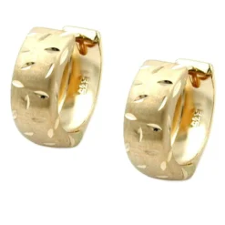Ohrringe Creolen 12x5mm Kreolen Ohrschmuck für Damen aus 9Kt 375 Gold Gelbgold