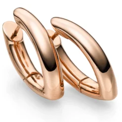 Ohrringe Creolen 28x6mm Ohrschmuck aus 585 Gold Rotgold spitzoval glänzend