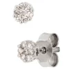 Ohrringe Ohrstecker mit 14 Diamanten 0.15Ct weiß 585 Gold Weißgold