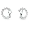 Ohrschmuck aus 750 Weißgold 24 Diamanten Tropfen-Schliff 4,64ct F-VVS 23x22,7mm