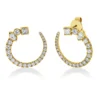 Ohrstecker aus 750 Gold Gelbgold 48 Diamanten 0,75ct TW-VSI 21,5x21mm