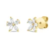 Ohrstecker aus 750 Gold Gelbgold 10 Diamanten 0,39ct TW-SI 7,9x6,8mm