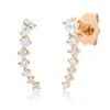 Ohrstecker aus 750 Gold Rotgold 14 Diamanten 0,25ct TW-SI 12,7x3,2mm