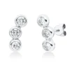Ohrstecker aus 750 Gold Weißgold 6 Brillanten 0,77ct TW-SI 14x6mm Zarge