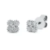 Ohrstecker aus 750 Gold Weißgold 8 Brillanten 0,3ct TW-SI 5,8x5,8mm