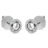 Ohrstecker aus 750 Gold Weißgold 38 Brillanten 0,3ct TW-SI Ø7mm