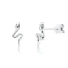 Ohrstecker aus 750 Gold Weißgold 4 Brillanten 0,03ct TW-SI 12x5,8mm