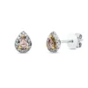 Ohrstecker aus 750 Gold Weißgold 32 Diamanten 0,34ct 6,8x5,4mm