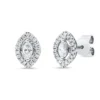 Ohrstecker aus 750 Gold Weißgold 38 Diamanten 0,28ct 8,3x5,9mm