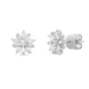 Ohrstecker aus 750 Gold Weißgold 22 Diamanten 0,49ct TW-SI 9x9,2mm