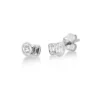Ohrstecker aus 750 Gold Weißgold 4 Diamanten 0,49ct TW-SI 4,9x6,6mm