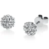 Ohrstecker aus 585 Gold Weißgold 14 Diamanten 0,85ct TW-SI B:7,1mm