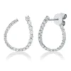 Ohrstecker aus 750 Gold Weißgold 44 Diamanten 0,84ct 18,2x14,4mm
