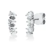 Ohrstecker aus 750 Gold Weißgold 12 Diamanten 0,56ct TW-SI 11x4,3mm