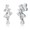 Ohrstecker aus 750 Gold Weißgold 14 Diamanten 1,46ct TW-SI 18,1x8mm