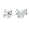 Ohrstecker aus 750 Gold Weißgold 10 Diamanten 1,01ct W-SI 7,2x9,6mm