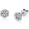 Ohrstecker aus 950 Platin 14 Diamanten 1,04ct TW-SI B:7,9mm