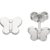 Ohrstecker für Kinder Ohrringe Schmetterling aus 925 Sterlingsilber, rhodiniert