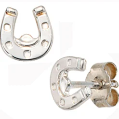Ohrstecker Hufeisen für Kinder, Stecker Ohrschmuck, 925 Echt Silber