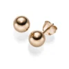 Ohrstecker Stecker Kugel 8mm aus 585 Gold Rotgold glänzend Ohrringe Ohrschmuck