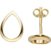 Ohrstecker Tropfen 11,5x8,4mm 333 Gold Gelbgold Ohrringe Ohrschmuck glänzend