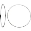 Paar Creolen 73,8mm Ohrringe, rund, 925 Silber rhodiniert, Ohrschmuck