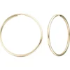 Paar Creolen 39,1x1,7mm aus 333 Gold Gelbgold Ohrringe rund glänzend Damen