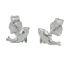 Paar kleine Ohrstecker 8x4mm Delfine aus 925 Silber glänzend Kinder