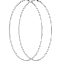 Paar Ohrringe Creolen rund groß XXL Ohrschmuck aus 925 Silber 79x2mm