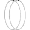 Paar Ohrringe Creolen rund groß XXL Ohrschmuck aus 925 Silber 80x2,5mm