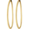 Paar Ohrringe Creolen rund schlicht Ohrschmuck aus 585 Gold Gelbgold 48x2,5mm
