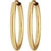 Paar Ohrringe Creolen rund schlicht Ohrschmuck aus 333 Gold Gelbgold 20x2mm