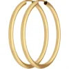 Paar Ohrringe Creolen rund schlicht Ohrschmuck aus 585 Gold Gelbgold 37,7x2,5mm