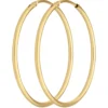 Paar Ohrringe Creolen rund schlicht Ohrschmuck aus 585 Gold Gelbgold 30x1,5mm
