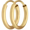 Paar Ohrringe Creolen rund schlicht Ohrschmuck aus 333 Gold Gelbgold 13x2mm