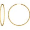 Paar Ohrringe Creolen rund schlicht Ohrschmuck aus 333 Gold Gelbgold 39x2mm