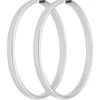 Paar Ohrringe Creolen schlicht Ohrschmuck aus 925 Silber 48x3,9mm